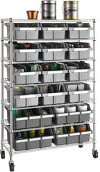 Seville Classics Heavy Duty NSF Bin Rack Solid Steel Wire Shelving Storage Unit - Image 2