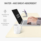 Auhoahsil Felt Desk Mat, Minimalist Large Mouse Pad XXL 35.5 x 15.7 in - Image 5