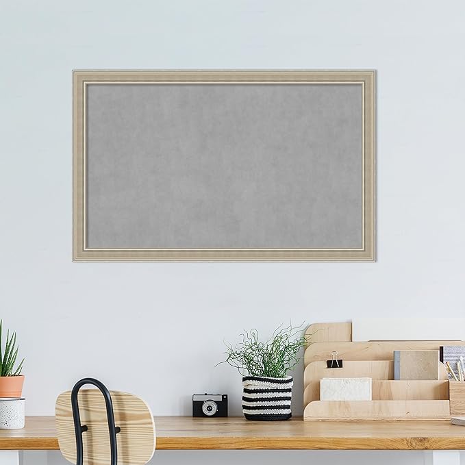 Amanti Art Silver Framed Magnetic Board 28x44 Large Vision Board - Image 5