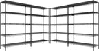 REIBII 5-Tier Heavy Duty Metal Wire Shelves, Industrial Style, 61.7"W x 72.4"H by REIBII