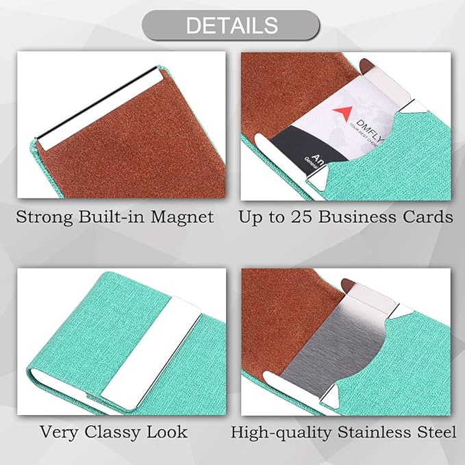 DMFLY Business Card Holder for Women and Men - Image 7