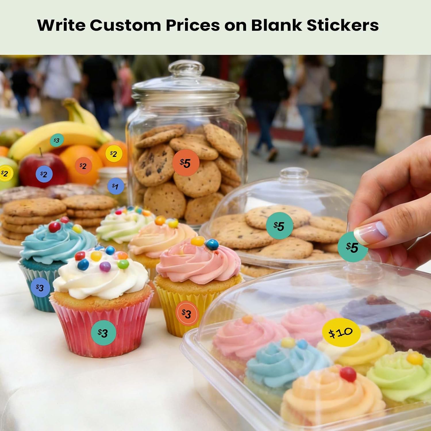 3500 Pcs Price Stickers for Garage Sales, Pre-Printed 25¢ to $20 & Blank Yard Sale Price Tags, Pricing Labels Removable Adhesive No-Residue for Yard Sale Sign Supplies, Rummage Sale & Small Business