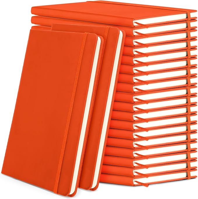 Honoson 20 Pack Lined Journal Notebooks A5 Hardcover Executive Notebook 5.5" x by Honoson