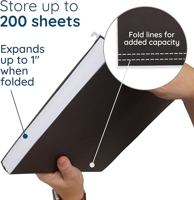 Blue Summit Supplies Hanging File Folders, 25 Reinforced Hang Folders, Designed - Image 3