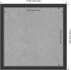 Amanti Art Black Framed Magnetic Board 13x13 X-Small Vision Board - Image 4