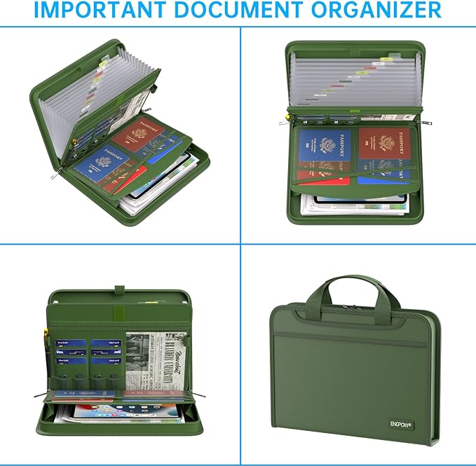ENGPOW Accordion File Organizer, Fireproof Expanding File Folder - Image 4