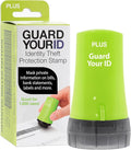 Guard Your ID Advanced Roller Identity Theft Prevention Security Stamp Green by Plus