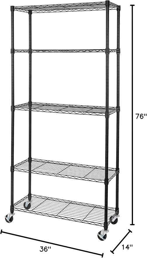 Seville Classics UltraDurable Heavy Duty NSF Solid Steel Wire Rack Storage Unit - Image 11