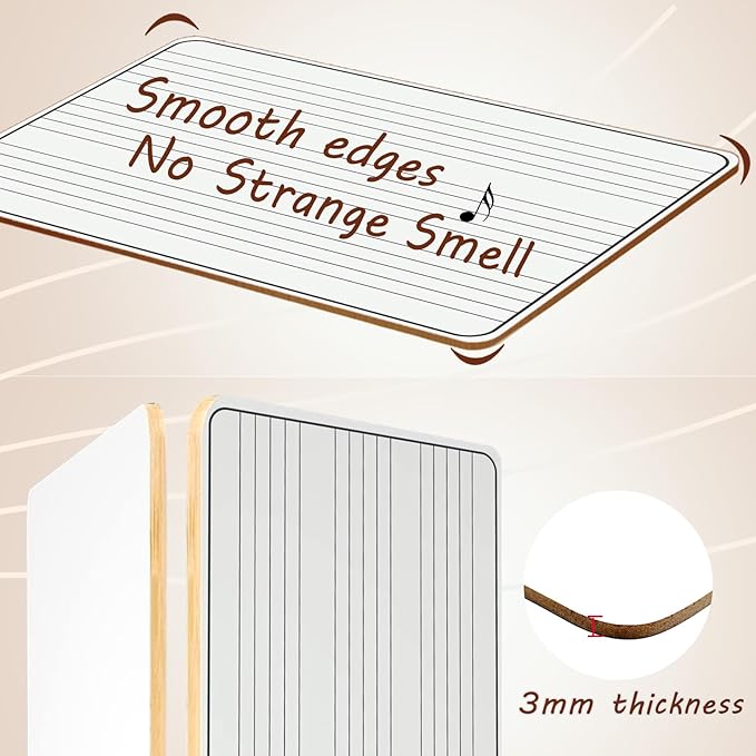10 Pack Double Sided Music Staff Whiteboard -9''x12'' Keyboard Whiteboard - Image 7