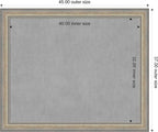Amanti Art Silver Framed Magnetic Board 37x45 X-Large Vision Board - Image 4