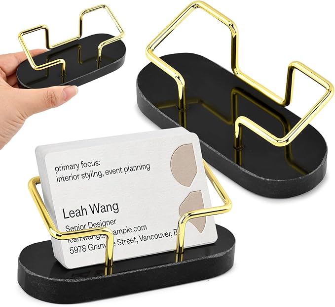 Qirvaten 2 Pieces Business Card Holder - Image 9
