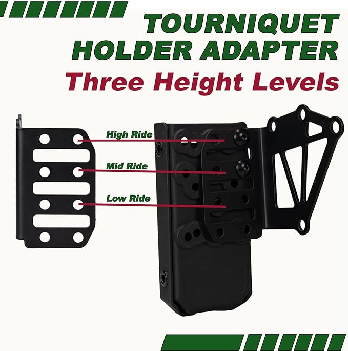 Tourniquet Holder for Gun Holster, Tactical Tourniquet Holder Adapter Mount - Image 4