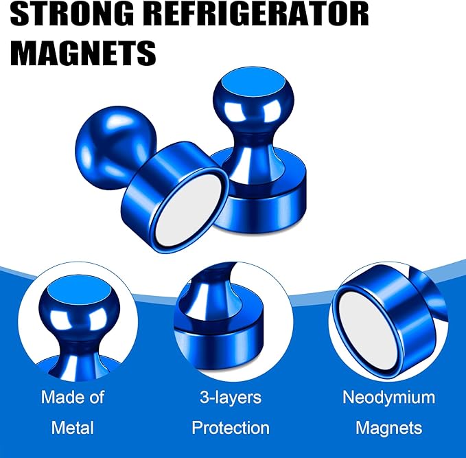 LOVIMAG Fridge Magnets 20Pcs Refrigerator Whiteboard Small Strong Magnet - Image 4
