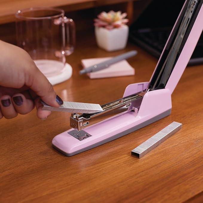 Swingline Stapler, 30 Sheet Capacity, 747 Business Stapler, Jam Free, Blush Pink - Image 4