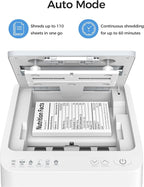 110-Sheet Micro-Cut Paper Shredder Auto Feed Shredders P-4 High Security - Image 2