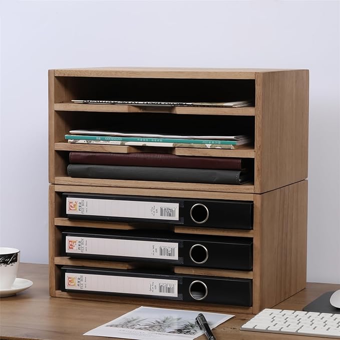 DDYURI 3-Tier Paper Storage Letter Tray File Sorter - Image 7