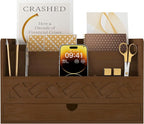 Bamboo Mail Organizer Countertop Desktop by Wisuce