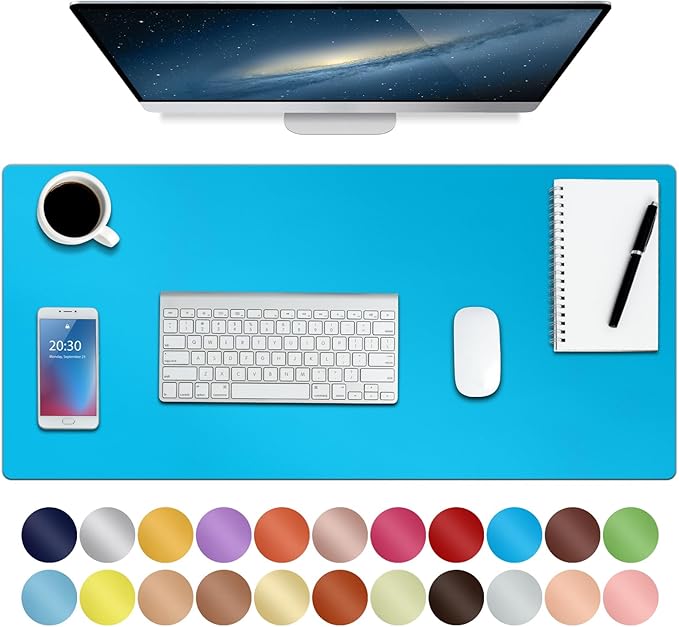 Boutilon Leather Desk Pad Protector, Non-Slip Mouse Pad, Laptop Desk Pad by Boutilon