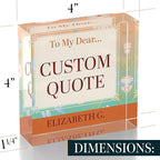 Personalized Gifts, Custom Quote Block Letter Board, Crystal-Clear Acrylic - Image 8