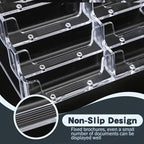 Acrylic Business Card Holder for Desk, 4-Tier Clear Plastic Display Stand - Image 4