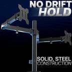 VIVO Dual Ultrawide Monitor Desk Mount, Heavy Duty Fully Adjustable Steel Stand - Image 8