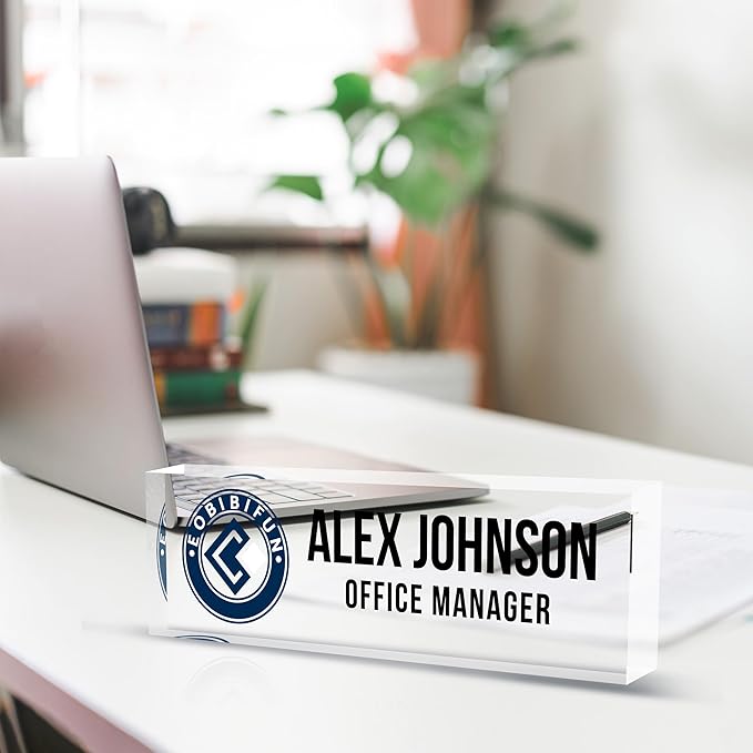 Personalized Name Plate for Desks, Custom Desk Name Plates, Acrylic Name Plate - Image 4