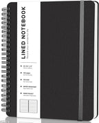 Lined Spiral Journal Notebook, A4 Spiral Notebook, 8.5''×11'' 100GSM Thick by ABERLLS