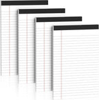 Nichela 5" x 8" Note Pads 4 Pack of Legal Pads 21lb Notepad College Ruled Legal by Nichela