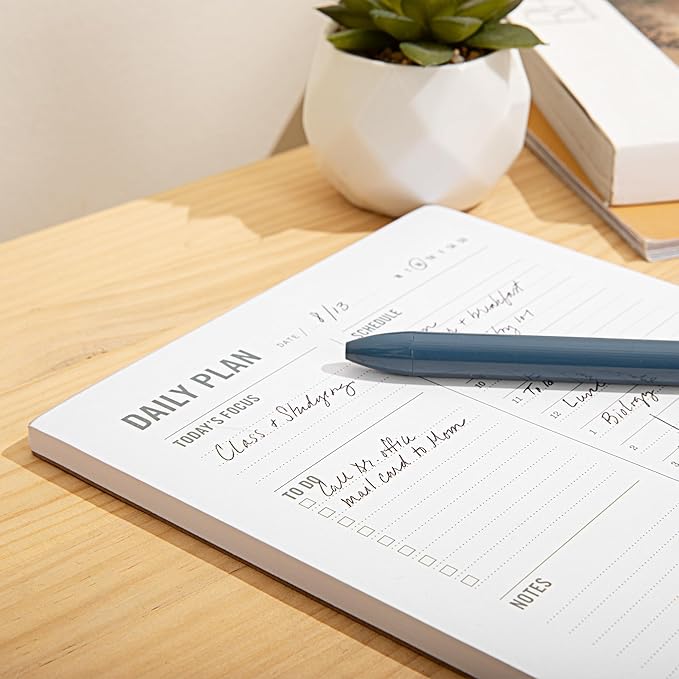 Daily Planner Notepad with Hourly Schedule - Image 3