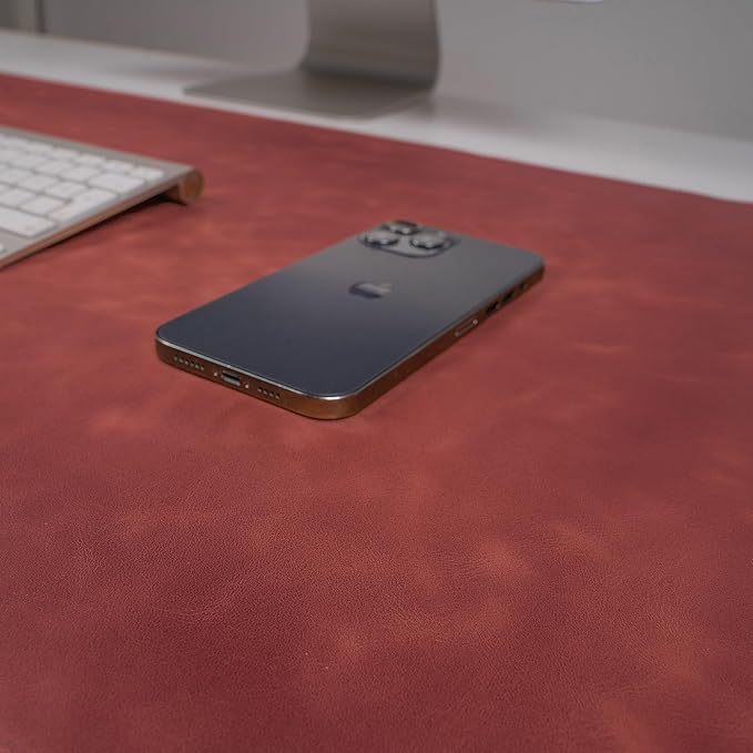 Node Leather - Genuine Leather Desk Mat - Executive Real Leather Desk Pad - - Image 5