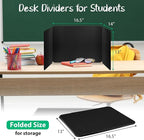 12 Pack Desk Dividers for Students, Waterproof Durable Plastic Testing Dividers - Image 2