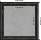 Amanti Art Black Framed Magnetic Board 19x19 Small Vision Board - Image 3