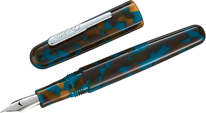 Conklin All American Fountain Pen in Southwest Turquoise – Stub Nib, Artistic - Image 2