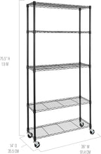 Seville Classics UltraDurable Heavy Duty NSF Solid Steel Wire Rack Storage Unit - Image 3
