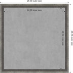 Amanti Art Grey Framed Magnetic Board 26x26 Medium Vision Board - Image 4