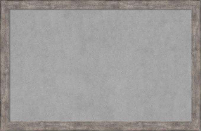 Amanti Art Silver Framed Magnetic Board 23x35 Large Vision Board by AmantiArt