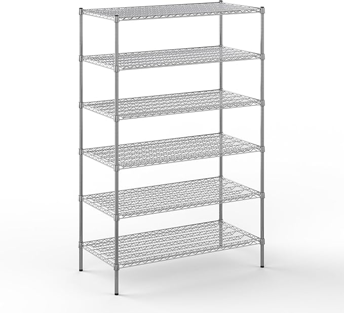Regal Altair 24" Deep x 48" Wide x 74" Height Wire Shelving Kit | 6-Tier | NSF by Regal+Altair
