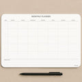 Undated Monthly Planner Notepad, Desk Calendar by CLEVERSIGNS