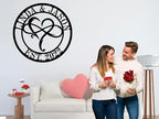efcustomgifts Metal Infinity Heart Name Sign, Personalized Wedding Gifts - Image 3