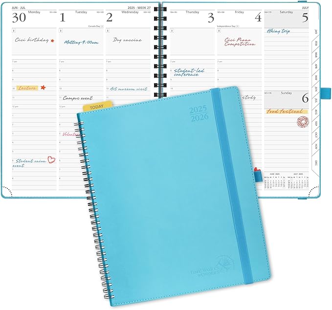 POPRUN Planner 2025-2026 Academic Weekly Calendar by POPRUN