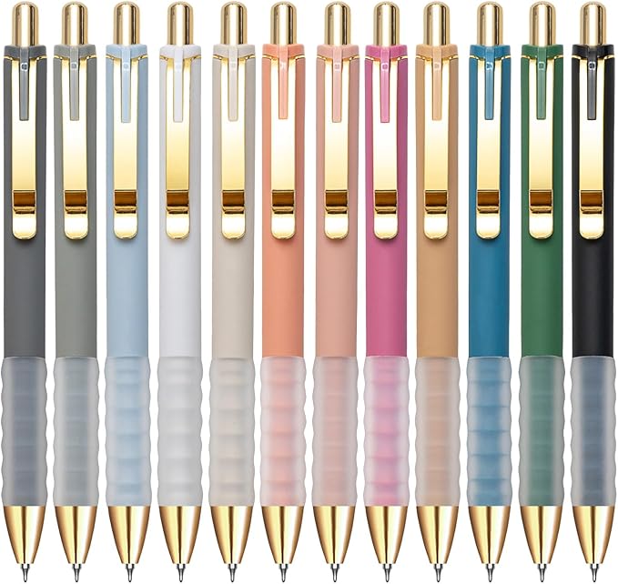 Linbsunne Gel Pens Black Ink Pen 0.5mm fine Point Pens Smooth Writing by Linbsunne