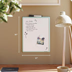 U Brands Contempo Magnetic Dry Erase Board White Board, Sage Green Modern Frame - Image 2