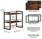 ART-GIFTREE Office Desk Shelf Organizer, Wood Desktop Bookshelf Supplies - Image 3