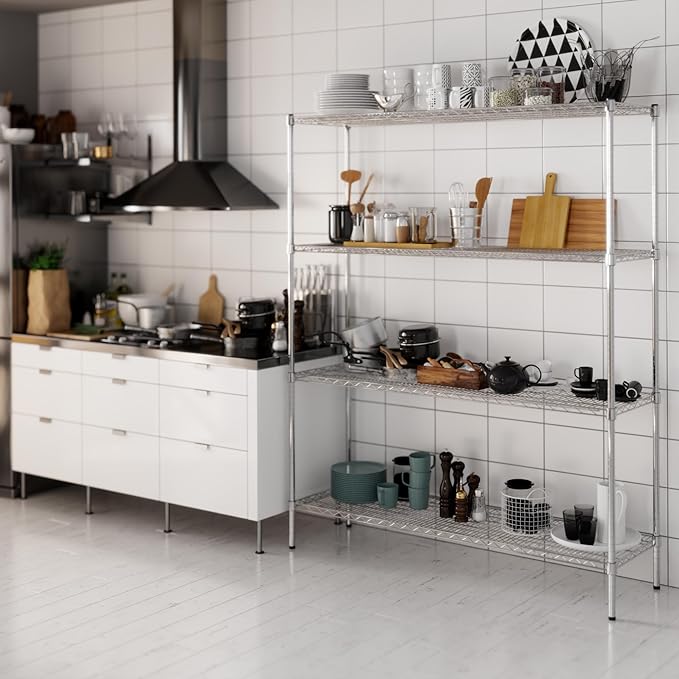 Regal Altair 18" Deep x 60" Wide x 74" Height Wire Shelving Kit | 4-Tier | NSF - Image 7
