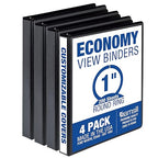 Samsill 1 Inch 3 Ring Binders, Made in USA, Economy Round Ring, 200 Sheet by Samsill
