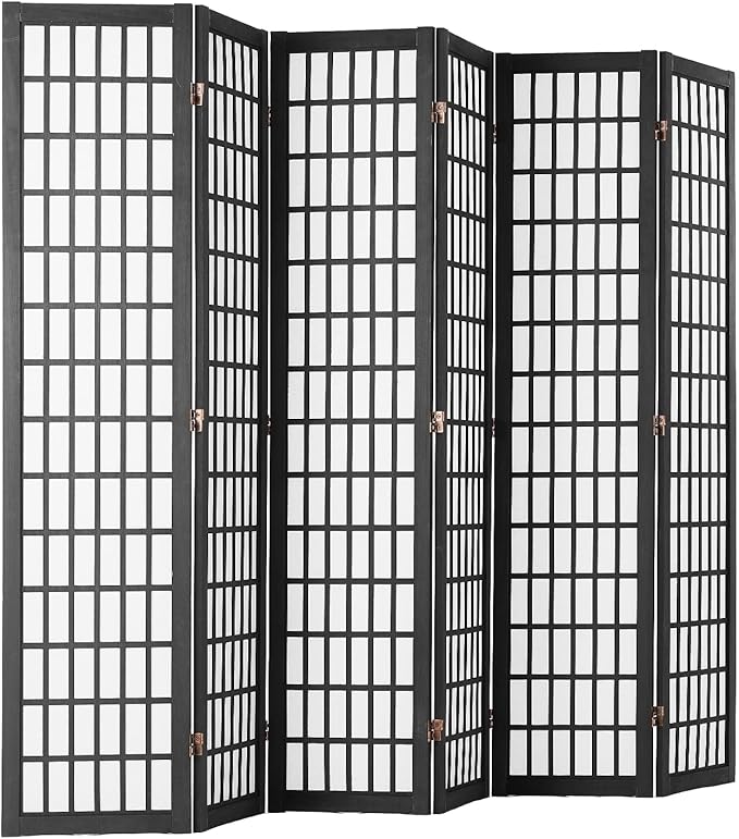 VEVOR Room Divider, 6 Panel Japanese Room Divider, Folding Privacy Screen Indoor - Image 10