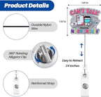 Can't Talk Doing Nurse Stuff Funny Nurses Badge Reel, Retractable ID Card Badge - Image 4