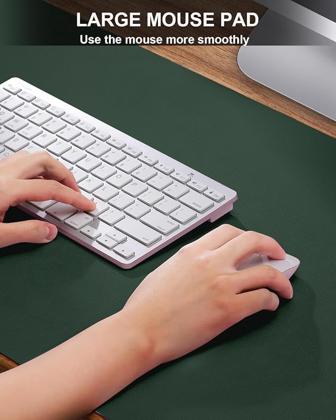 Leather Desk Pad Protector, Desk Cover mat, Office Desk mat, Laptop Mat - Image 3
