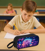 AnySmic Hedgehog Pencil Case for Boys Girls, Large Pencil Pouch for Kids - Image 7