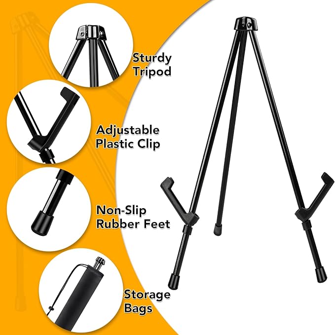 AROIC 24 Pack 14'' Tabletop Easels, Adjustable Portable Table Top Easel - Image 3